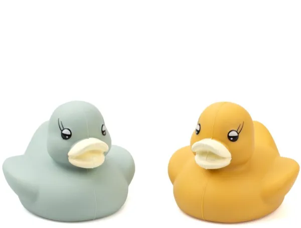 Badeand i silikon, 2 stk. sortert