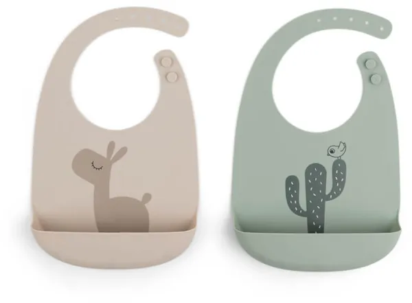 Silikon smekke 2 stk. - lalee sand/grønn