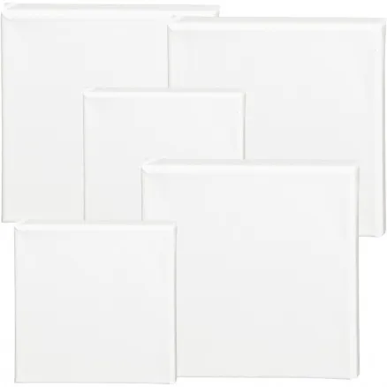 ArtistLine Canvas, hvit, str. 15x15+20x20 cm, D: 1,6 cm, 360 g, 40 stk