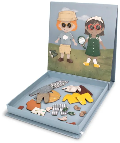 Magnetisk påkledningsdukke - Klar til dit eventyr