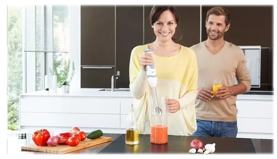 Braun Stavblender Multiquick 5 Vario MQ 5200 WH - håndblender - hvit/grå - 1000 W